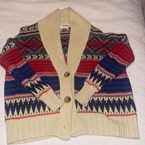 Ardene’s Aztec print cardigan sweater